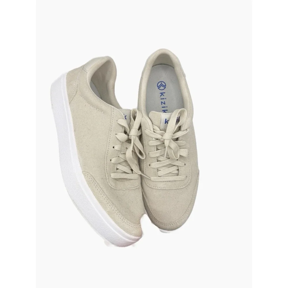 Kizik Womens Prague 2 Sneakers Cream Size 9 Womens